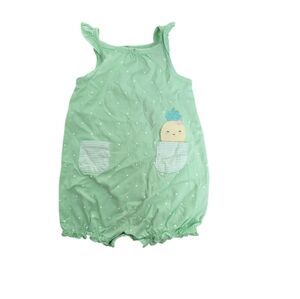 Carter's Baby Pineapple Cotton Romper Size 9 Months